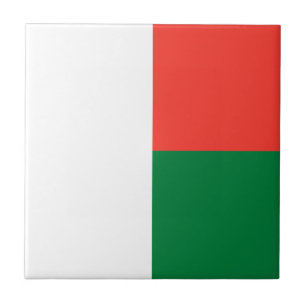 Patriotic Madagascar Flagga Kakelplatta