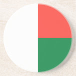 Patriotic Madagascar Flagga Underlägg<br><div class="desc">Patriotic flagga av Madagaskar.</div>
