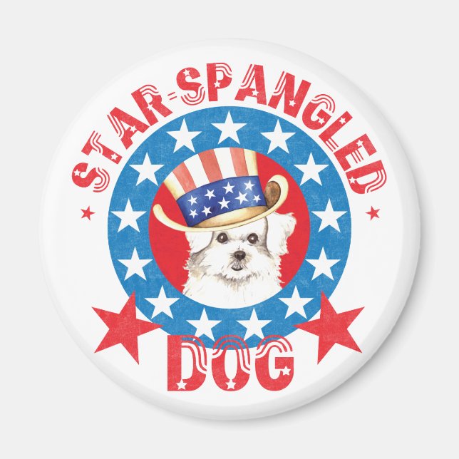 Patriotic Maltese Magnet (Framsidan)