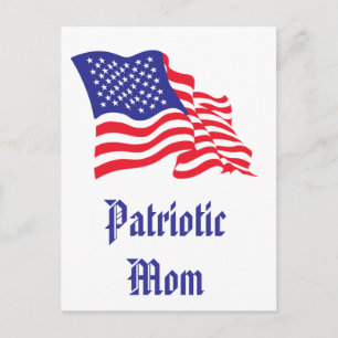Patriotic Mamma/Mors dag Vykort