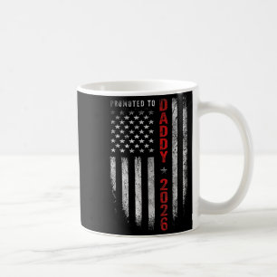 Patriotic Manar befordrades till pappa Est 2026 Fi Kaffemugg