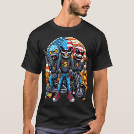 Patriotic Masked Biker Gang T Shirt
