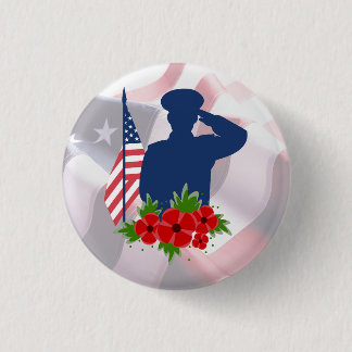 Patriotic Memorial Day American Soldier Salute Knapp