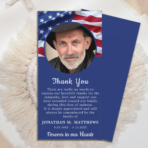 Patriotic Memorial USA flagga Photo Milieral Tack Kort