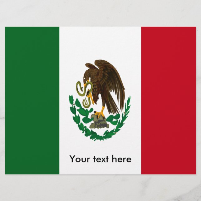 Patriotic Mexico flagga (Framsida)