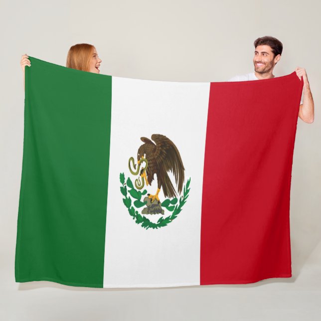 Patriotic Mexico flagga Fleecefilt (På plats)
