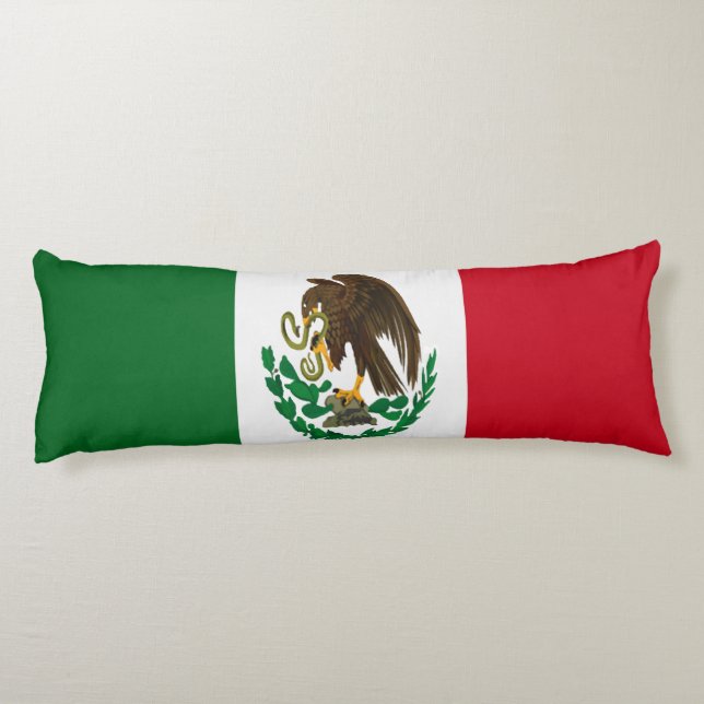 Patriotic Mexico flagga Kroppskudde (Baksidan)