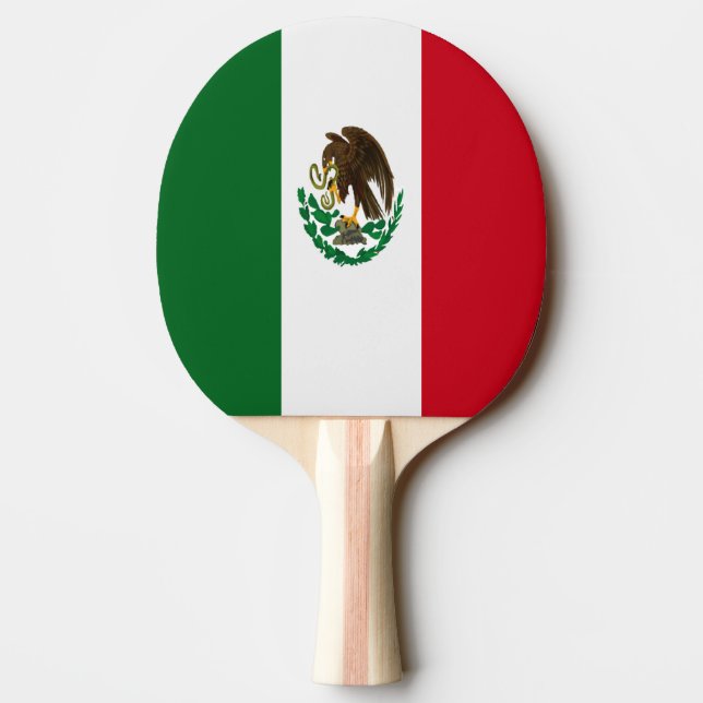 Patriotic Mexico flagga Pingisracket (Baksidan)