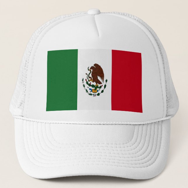 Patriotic Mexico flagga Truckerkeps (Framsida)