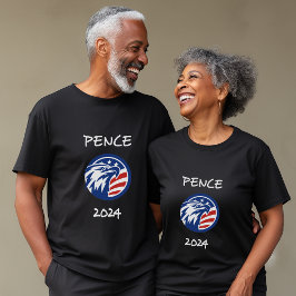 Patriotic Mike Pence 2024 Val Eagle Mörk T Shirt