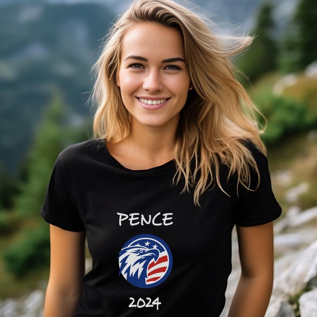 Patriotic Mike Pence 2024 Val Eagle Mörk T Shirt (Skapare uppladdad)