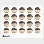 Patriotic Military Thank You Old USA Flag  Runt Klistermärke<br><div class="desc">Thank you Sticker for Favor packages. Patriotic Vintage United States Flag with what appears to be an overlay of torn old stained parchment paper,  Great for any patriotic event,  Independence day BBQ ,  especially Perfect for a very patriotic military summer or winter wedding. Design by: the_BarefootBride.com -</div>