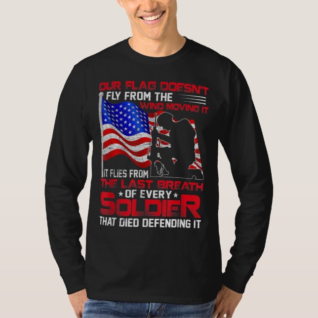Patriotic Military Veteran T-Shirt (Framsida)