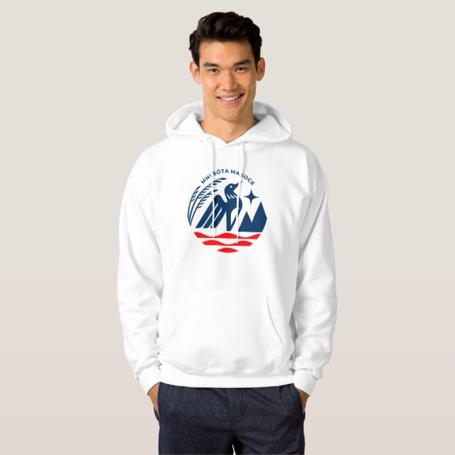 Patriotic Minnesota Hoodie (Hel framsida)