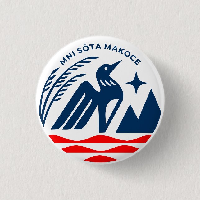 Patriotic Minnesota State Seal Knapp (Framsida)