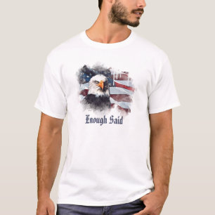 *~* Patriotic Modern American Eagle Head USA flagg T Shirt