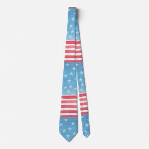 Patriotic Modern Watercolor Flagga Slips