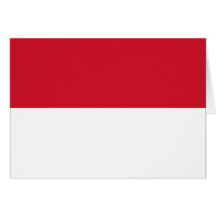 Patriotic Monaco Flagga Hälsningskort
