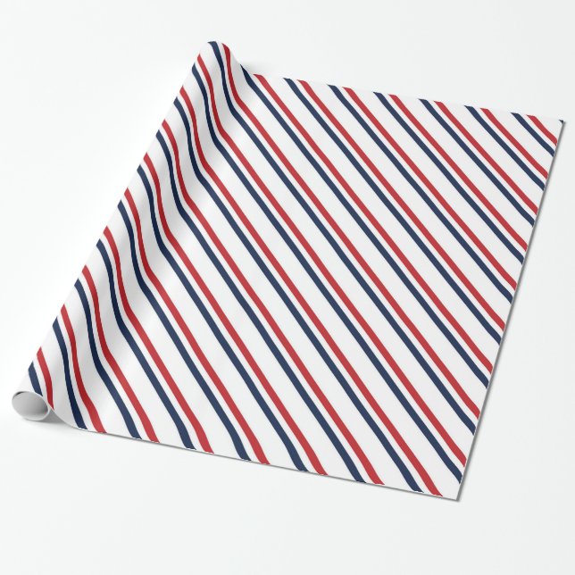 Patriotic mönster presentpapper (Utrullad)