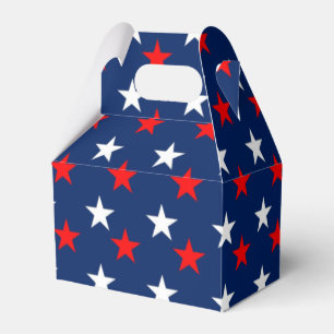 Patriotic Mönster Stars på Blue Presentaskar