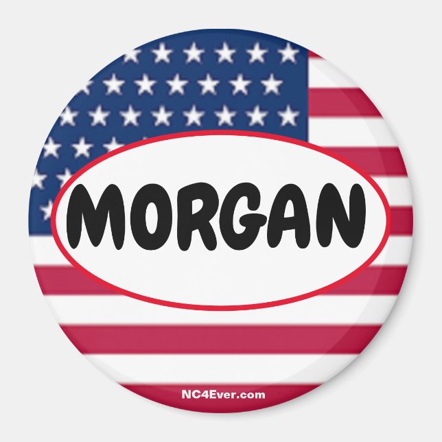 Patriotic MORGAN magnet (Framsidan)