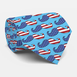 Patriotic Mustache Mönster Slips
