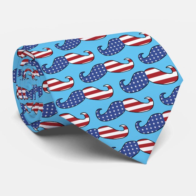 Patriotic Mustache Mönster Slips (Rullad)