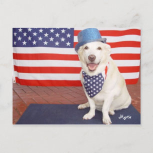 Patriotic Myrtie Vykort