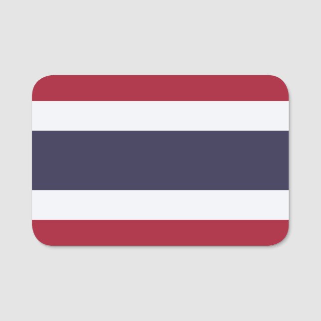 Patriotic name tag with flag of Thailand Namnbricka (Framsida)