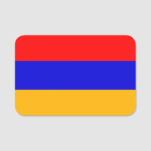 Patriotic namn bricka med flagga Armenien