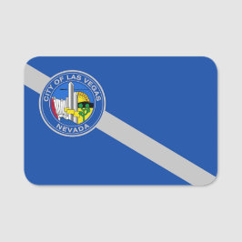 Patriotic namn bricka med flagga av Las Vegas Namnbricka