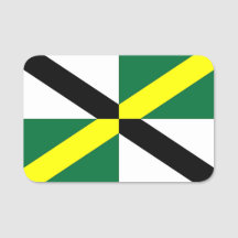 Patriotic namn bricka med flagga i Monterey City