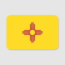 Patriotic namn bricka med flagga New mexico