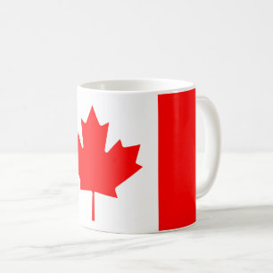 Patriotic National Flagga of CANADA Kaffemugg