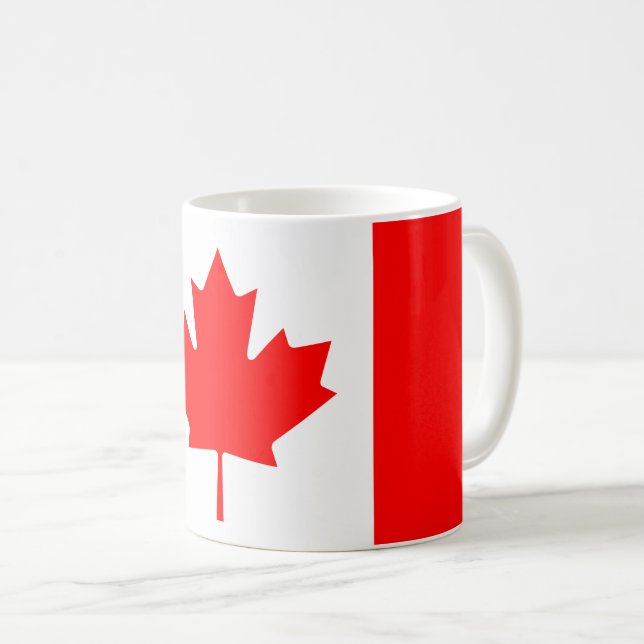 Patriotic National Flagga of CANADA Kaffemugg (Framsida höger)