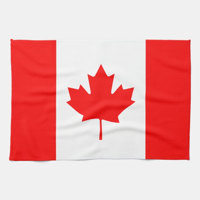 Patriotic National Flagga of CANADA Kökshandduk (Horisontell)
