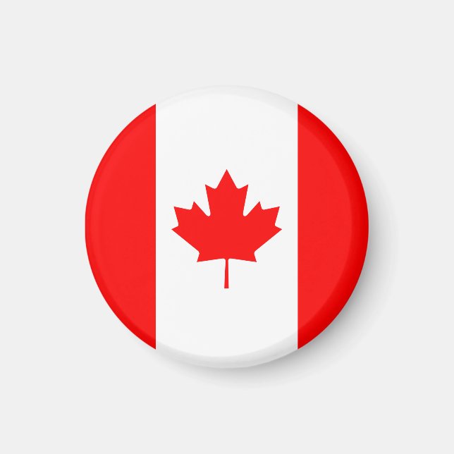 Patriotic National Flagga of CANADA Magnet (Framsidan)