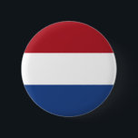 Patriotic Netherlands Flagga Knapp<br><div class="desc">Patriotic flagga of Netherlands.</div>