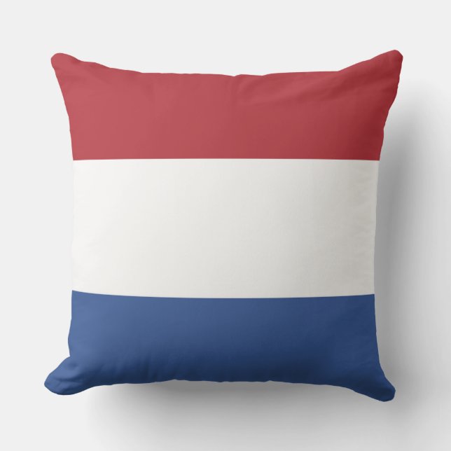 Patriotic Netherlands flagga Utomhuskudde (Framsida)