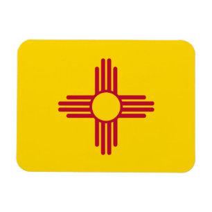 Patriotic New mexico Statlig flagga Magnet