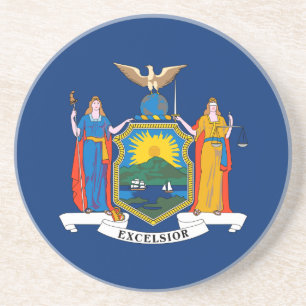 Patriotic New York Statlig flagga Underlägg