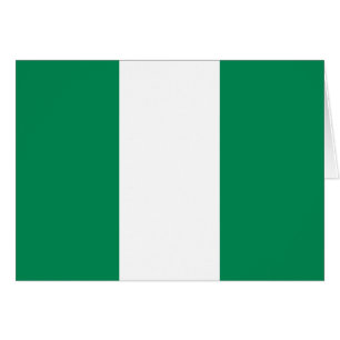 Patriotic Nigeria Flagga Hälsningskort