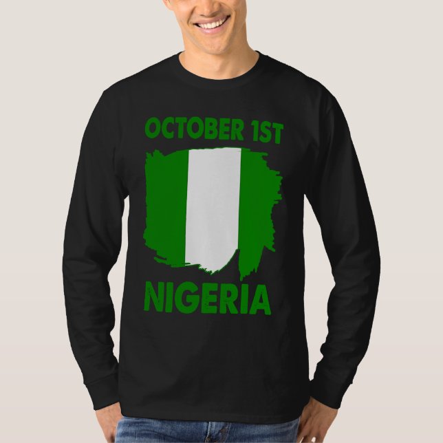 Patriotic Nigeria Pride Independence Day 2022 Nige T Shirt (Framsida)