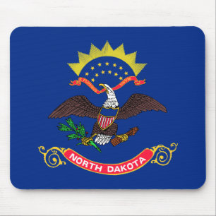 Patriotic North Dakota Statlig flagga Musmatta