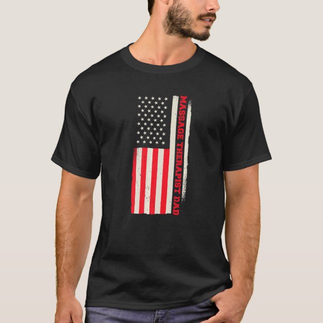 Patriotic Occupy Therapy Massage Therapist D T Shirt (Framsida)
