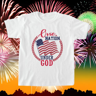 Patriotic One Nation under God ord art T Shirt