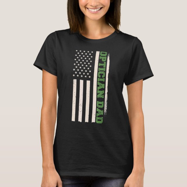 Patriotic Optometrist Optometry Oftalmolog Op T Shirt (Framsida)