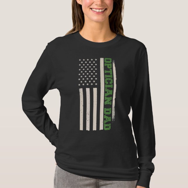 Patriotic Optometrist Optometry Oftalmolog Op T Shirt (Framsida)