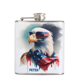 Patriotic Örn 4 juli Fickplunta