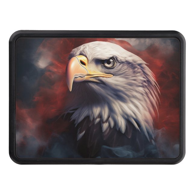 Patriotic Örn American flagga Dragkroksskydd (Framsidan)